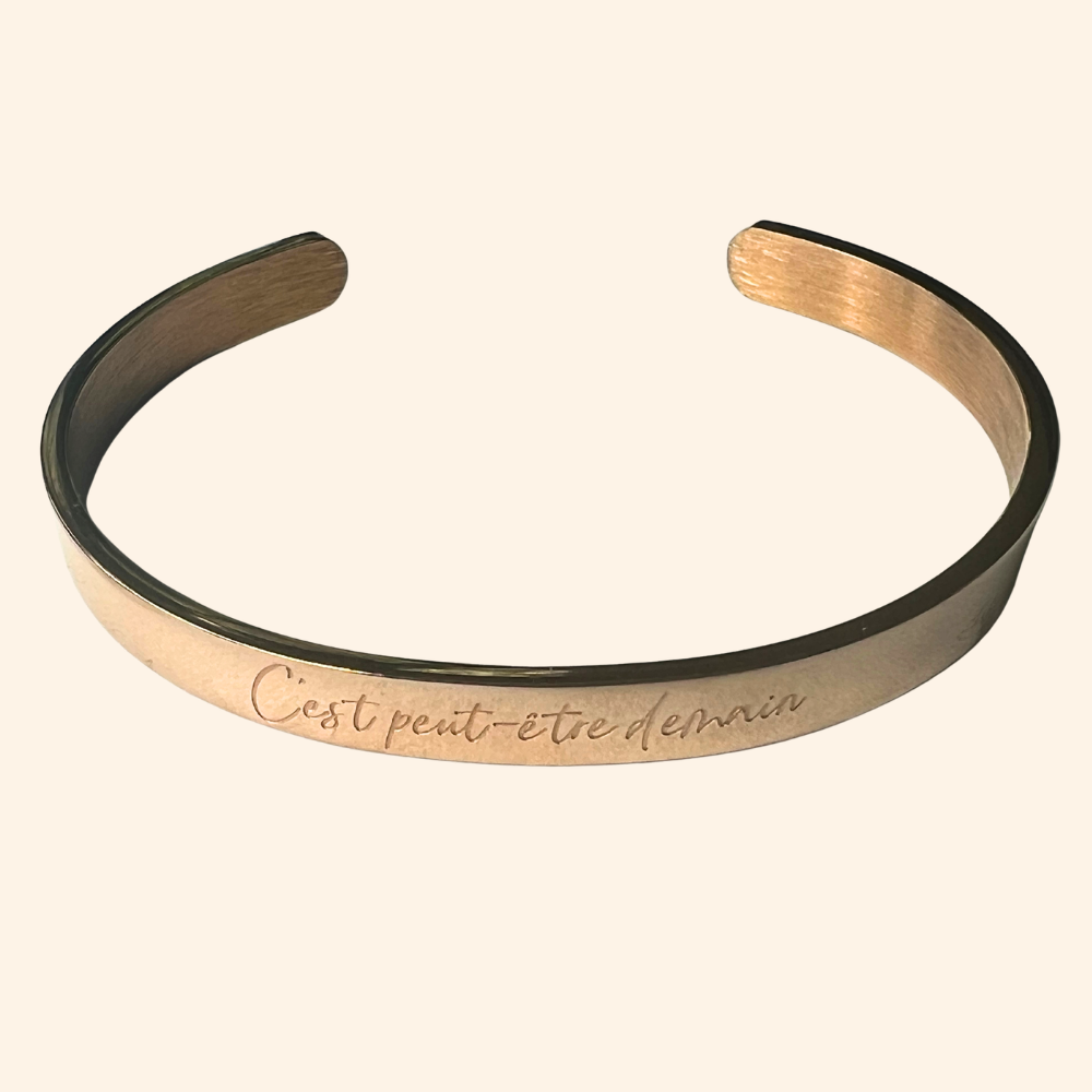 Bracelet Adjoà · C'est peut-être demain · Largeur 6mm