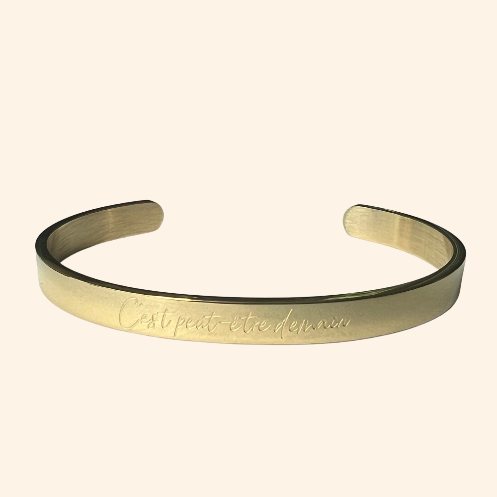 Bracelet Adjoà · C'est peut-être demain · Largeur 6mm